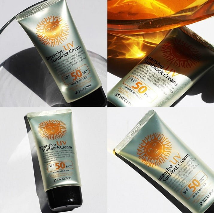 3W CLINIC Intensive UV Sunblock Cream SPF 50+PA+++
