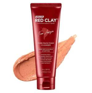 Missha Amazon Red Clay Pore Pack Foam Cleanser 120ml